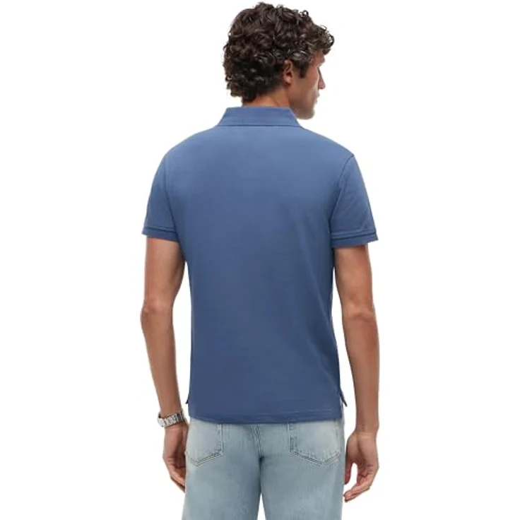 Tommy Hilfiger Poloshirt 1985 SLIM POLO aus leicht strukturiertem Piqué-Material, atmungsaktiv – Bild 3