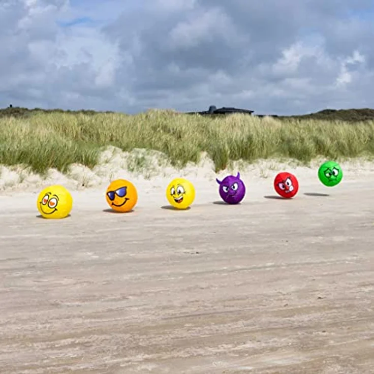 HQ Bouncing Moodeez Angry, Bodenwindspiel, Spaß am Strand oder auf der Wiese, Durchmesser: 60 cm, inkl. Häring, ab 3 Beaufort – Bild 4