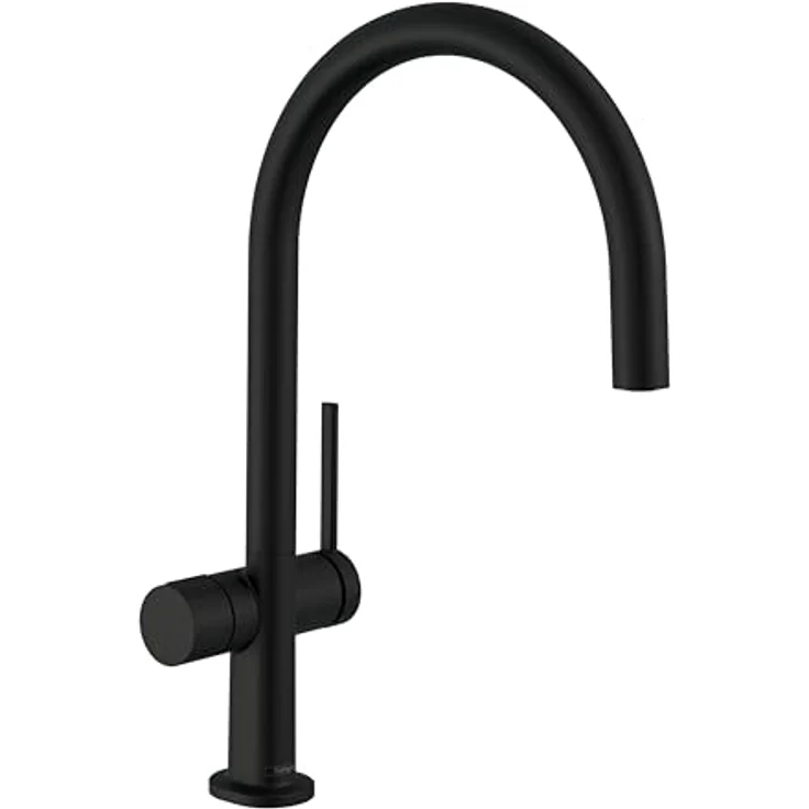 hansgrohe 220 Talis M54 Küchenarmatur, Einhebel-Armatur mit Geräteabsperrventil, 4-stufiger Schwenkauslauf, Hochdruck, Laminarstrahl – Bild 1