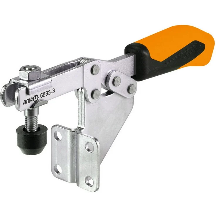 AMF Spannzwinge AMF Waagrechtspanner mit Winkelfuß 2, ergonomischer Handgriff, Haltekraft bis 1.200 N, kompakte Bauweise