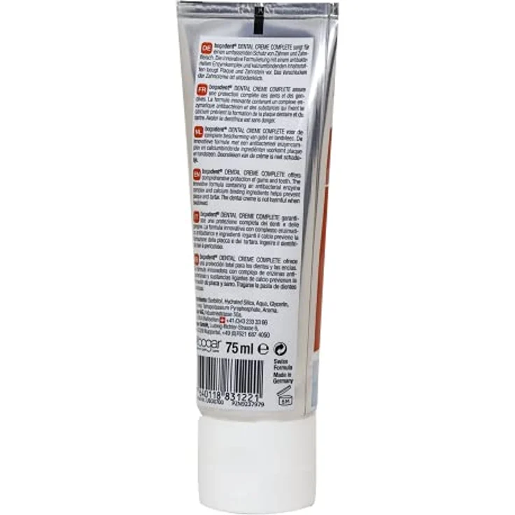 Bogadent Dental Creme Complete - Hundezahnpasta gegen Zahnstein - Hunde Zahncreme ohne Fluorid & Xylit - Hunde Zahnpasta mit zuckerspaltendem Enzym - 75ml – Bild 2