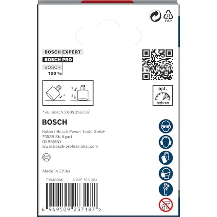 Bosch 1x PRO Tile Power Change Plus Lochsäge (Ø 64 mm, für harte und weiche Fliesen, Professional Zubehör Bohrmaschine/Schrauber) – Bild 4