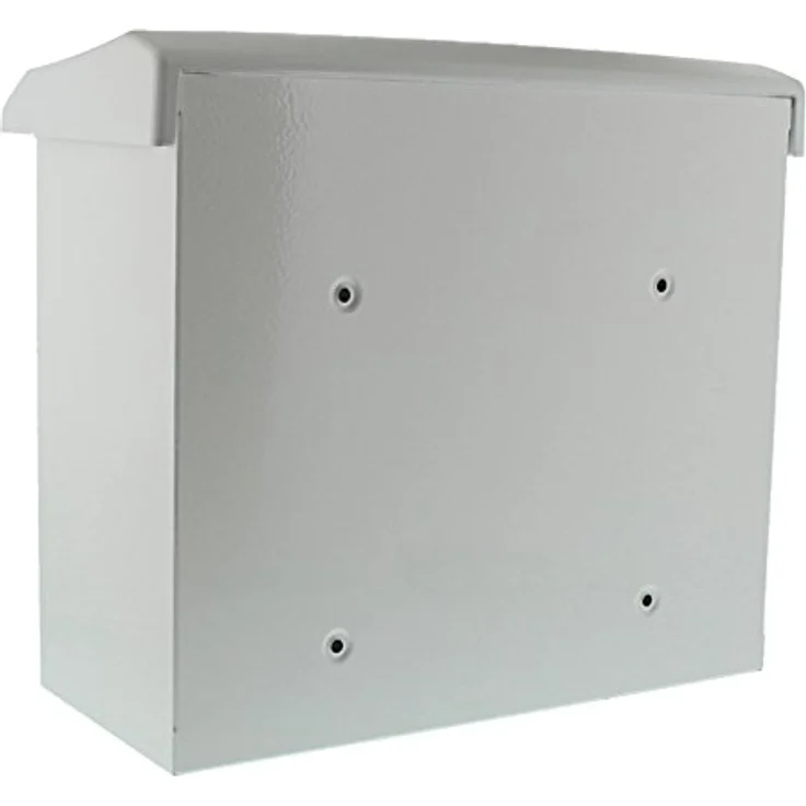 BURG-WÄCHTER Briefkasten mit aufklappbarem Regendach, A4 Einwurf-Format, EU Norm EN 13724, Verzinkter Stahl, Olymp 916 W, Weiß – Bild 2