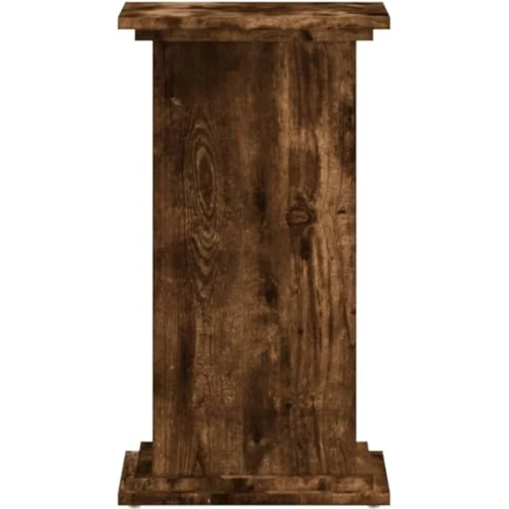 vidaXL Blumenständer Pflanzenständer Räuchereiche 33x33x60 cm Holzwerkstoff (1 St) - Robuster und zeitlos gestalteter Blumenständer in Räuchereiche – Bild 7