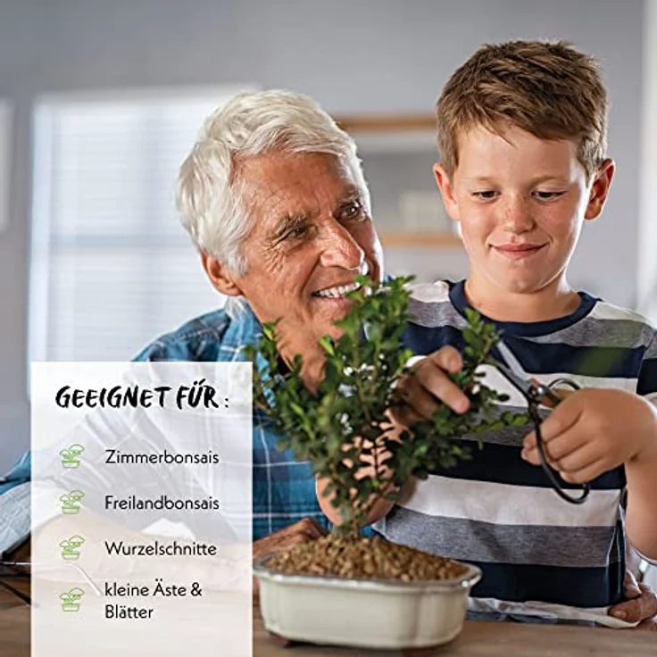 HappySeed Gartenschere Scharfe Bonsai Schere aus Stahl - Traditionelles Bonsai Werkzeug – Bild 5