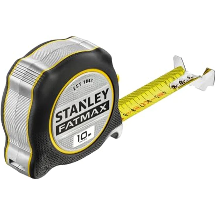 Stanley FATMAX Bandmaß XTREME 10m mit integrierter Fingerbremse und BLADEAMOR-Überzug, extra großer Haken, beidseitig bedruckt, Bi-Material Gehäuse - FMHT38232-0 – Bild 3