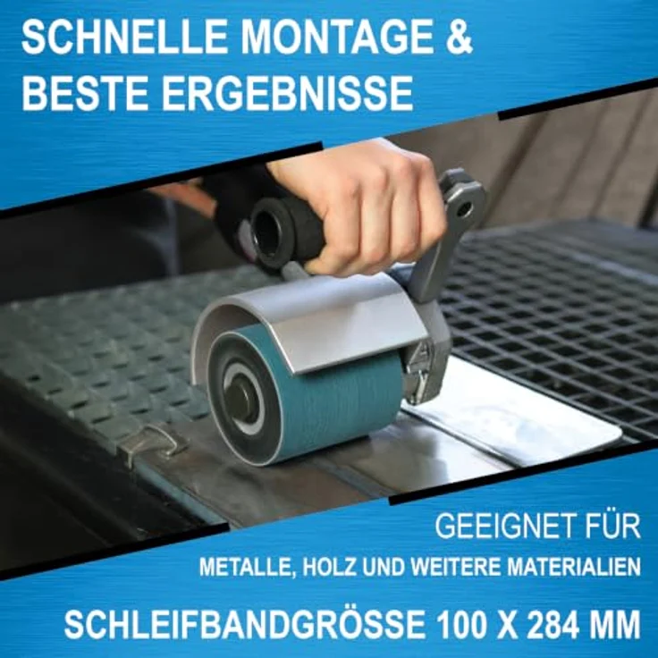 MS-Point 5 x Schleifband Schleifhülse, Körnung 80, 100x284mm für Satiniermaschine Expansionswalzen – Bild 2