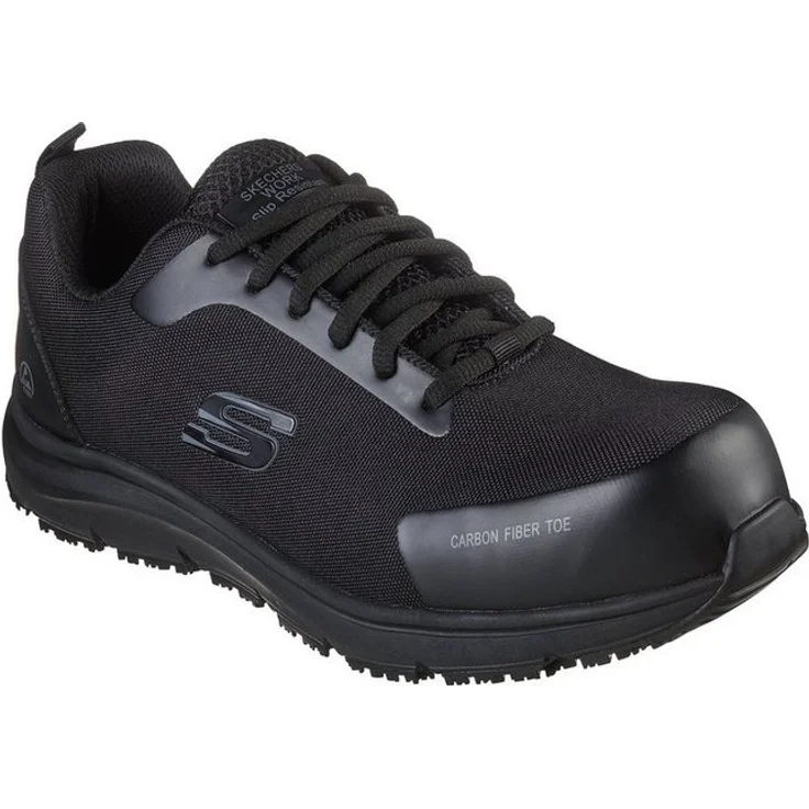 Skechers Ulmus BLK Sicherheitsschuh, Kohlefaser Zehenschutz, Memory Foam Einlegesohle, Herren S3 SRC ESD – Bild 1