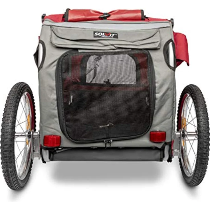 PetSafe Happy Ride Aluminium Fahrradanhänger für Hunde, Anhänger für Hunde, Leichter Aluminiumrahmen, Einfache Montage, Inklusive Netzfenster und Reflektoren, Mittelgroße Hunde, 11,4 kg – Bild 3