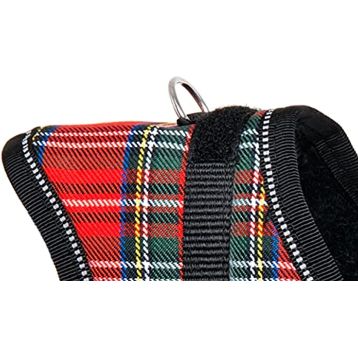 Karlie Teeny Weeny Geschirr XS, rot-weiss, verstellbar mit reflektierendem Brustgurt, für einen Brustumfang von 26 - 35 cm, mit weicher Unterfütterung – Bild 4