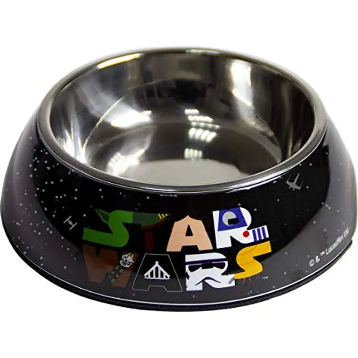 CERDÁ LIFE'S LITTLE MOMENTS - for Fan Pets Star Wars Katzen- und Hundenapf - Offizielle Star Wars Lizenz, S Mehrfarbig