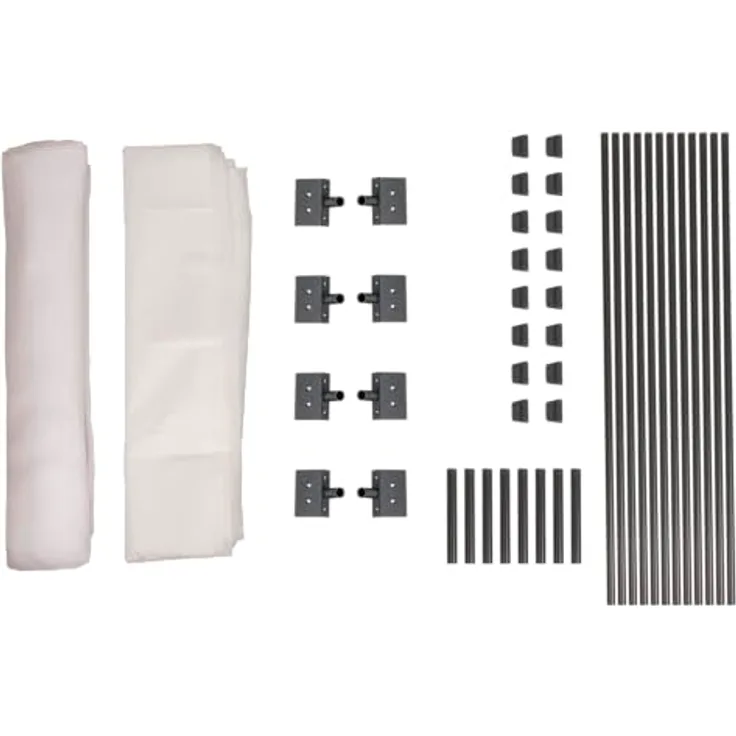 Windhager Hochbeet Tunnelbogen Komplettset, 4 x 2 m, Pflanztunnel mit Rundbögen, Insektenschutz und Wachstumsvlies, flexibel einsetzbar und wachstumsfördernd