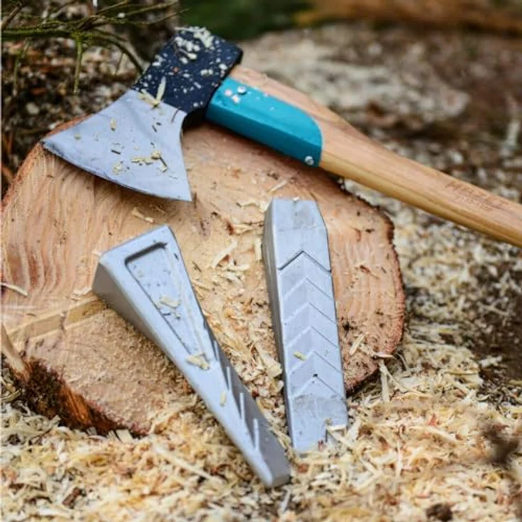 Hazet Holzaxt (Kopfgewicht: 1250 g, Stiellänge: 700 mm, Hickory Holz) 2133-1250 – Bild 3