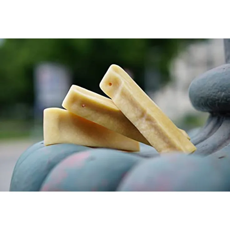 mascota vital - Kaukäse für Hunde | 100% Kuhmilch | Handgefertigt | Käseknochen | höchste Qualität | Hundekäse | Yakkäse (Gr. L (1-Stück))