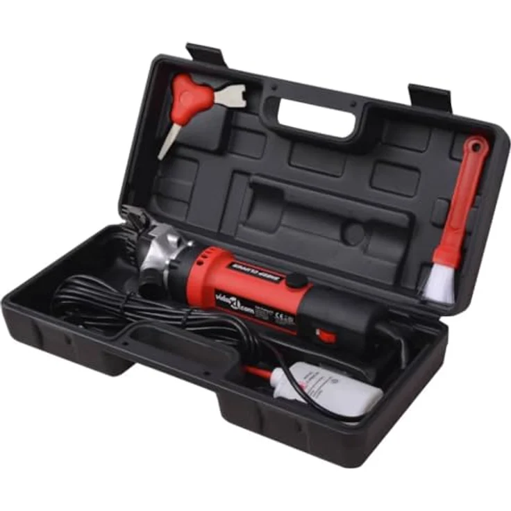 vidaXL Tierhaarentferner 6-tlg. Schermaschinen-Set für Schafe 320 W, Schwarz und Rot – Bild 2