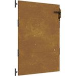 vidaXL Gartentor Gartentor 85x125 cm Cortenstahl