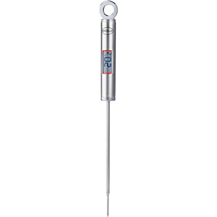 RÖSLE Gourmetthermometer, Edelstahl 18-10, Länge 21,5 cm, beleuchtete Anzeige in °C und °F – Bild 2