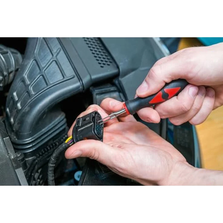 VIGOR Kabelentriegelungs-Werkzeug Satz, 23-teilig, beschädigungsfreies Entriegeln für Kfz-Elektriker und Mechatroniker – Bild 3