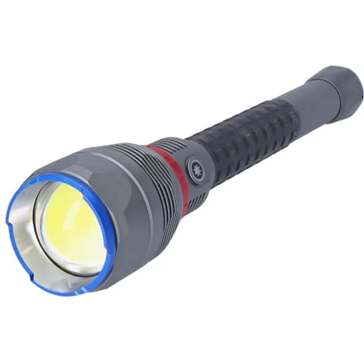 EDM Taschenlampe LED 36170, 180 W, 18.000 Lumen, IP67, wiederaufladbare 15.000 mAh Batterie, Power Bank-Funktion, Aluminiumgehäuse – Bild 4
