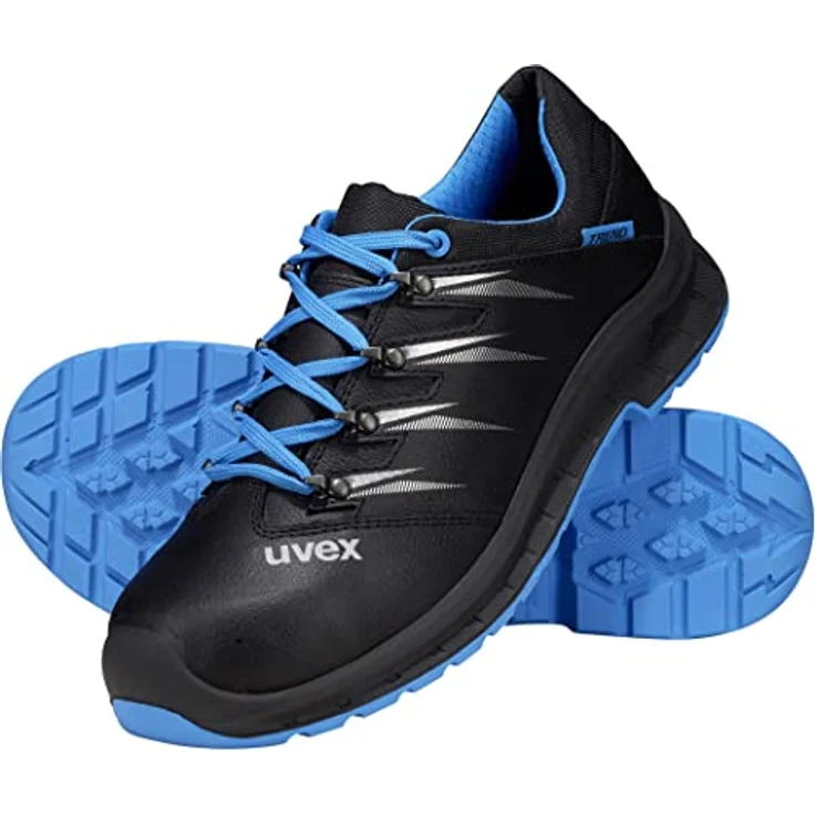 Uvex uvex 2 trend Halbschuh S3 SR, Sicherheitsschuh mit Stahlkappe, rutschhemmender Laufsohle und reflektierenden Elementen, schwarz/blau – Bild 7