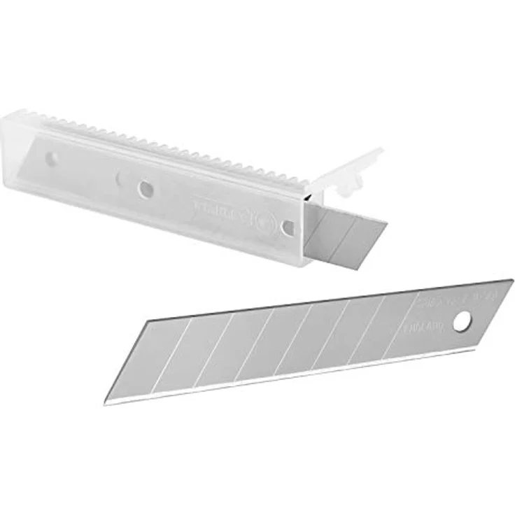 Stanley Abbrechklingen (18 mm, gerade Schneide, 0,55 mm Schneidstärke, 110 mm Klingenlänge, 10 Stück im Spender) 0-11-301 – Bild 4