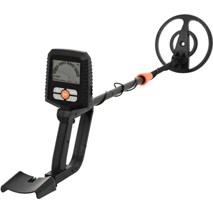 vidaXL Metalldetektor mit LCD-Display, 3 Modi, 19 cm wasserdichte Suchspule, Schwarz – Bild 1