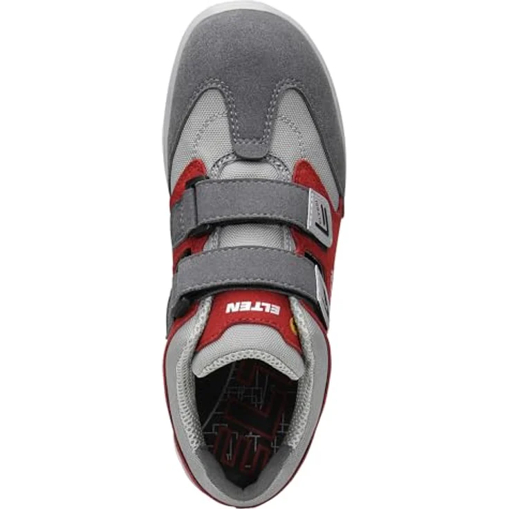 ELTEN TRAVIS XXT grey-red Easy ESD S1 Sicherheitsschuh, atmungsaktiv mit PU/PU Sohle, gepolsterter Lasche und ESD-fähiger Einlegesohle – Bild 7