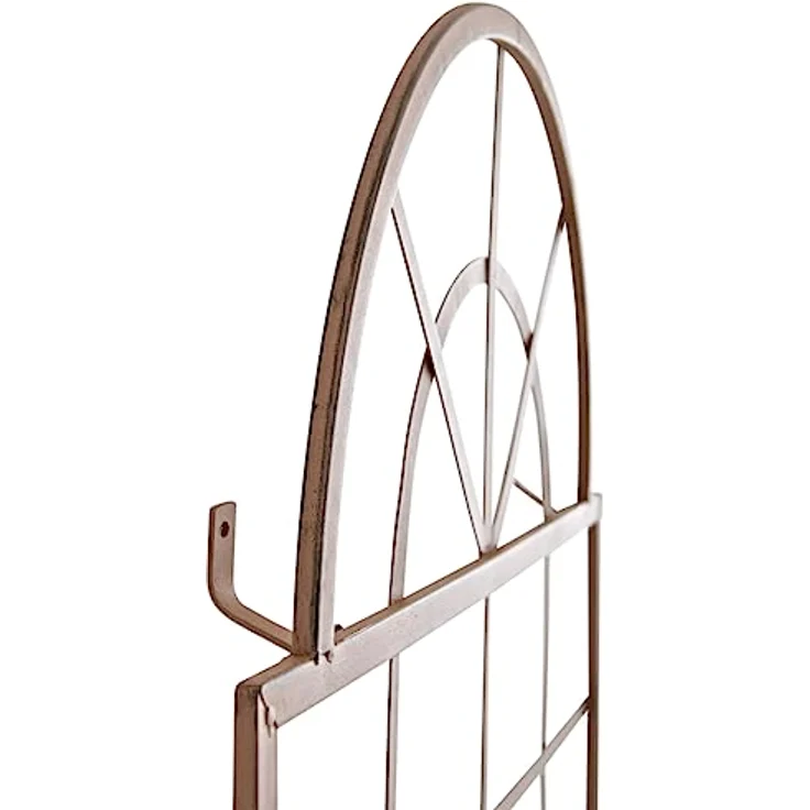 CLP Rankhilfe Viva, 2 St., 2er Set, aus Eisen zur Wandbefestigung, antike Patina, 180 cm x 70 cm, stabil & handgefertigt – Bild 6