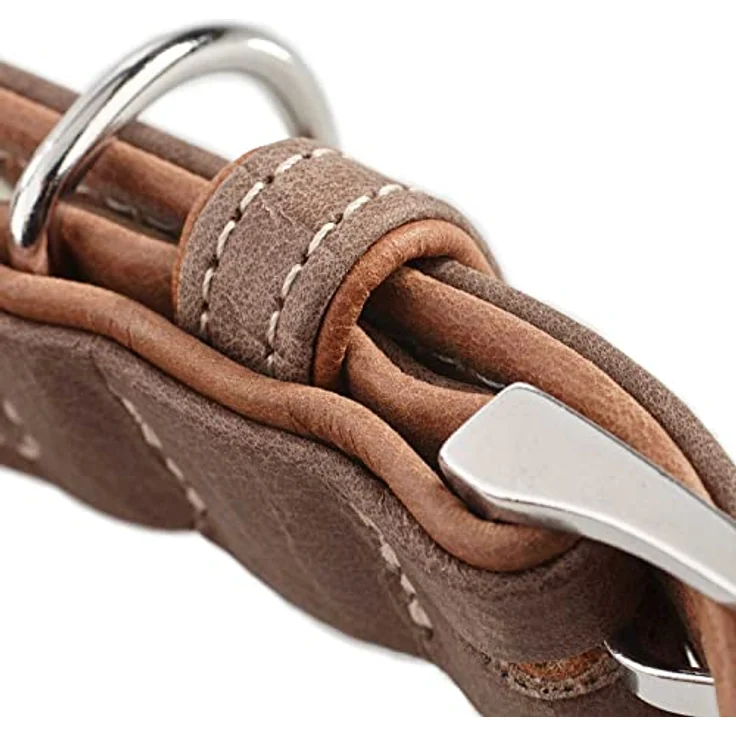 Hunter Hunde-Halsband Porto tabak-cognac S-M – Bild 6