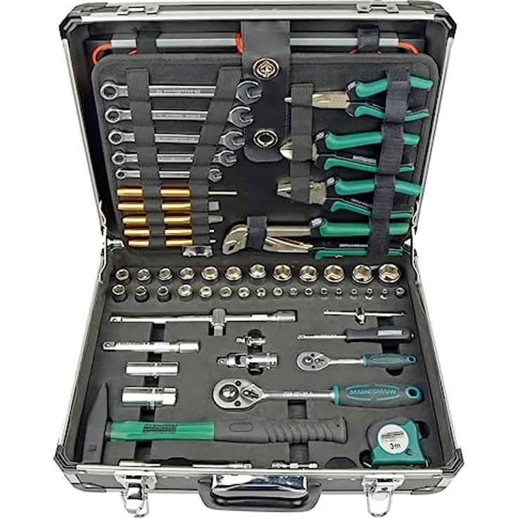Brüder Mannesmann Heimwerker Werkzeugkoffer bestückt M29078 (L x B x H) 454 x 350 x 135 mm (M29078) – Bild 2