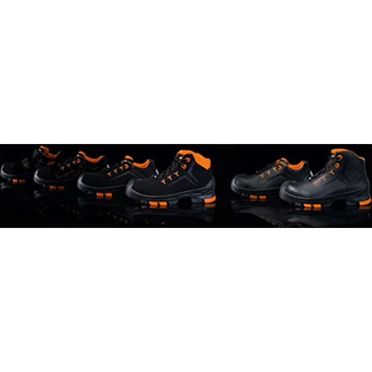 Uvex Sicherheits-Sandale 6500.2, metallfrei mit Zehenschutzkappe, ESD, schwarz/orange, Gr. 46, atmungsaktiv mit Klettverschluss – Bild 7