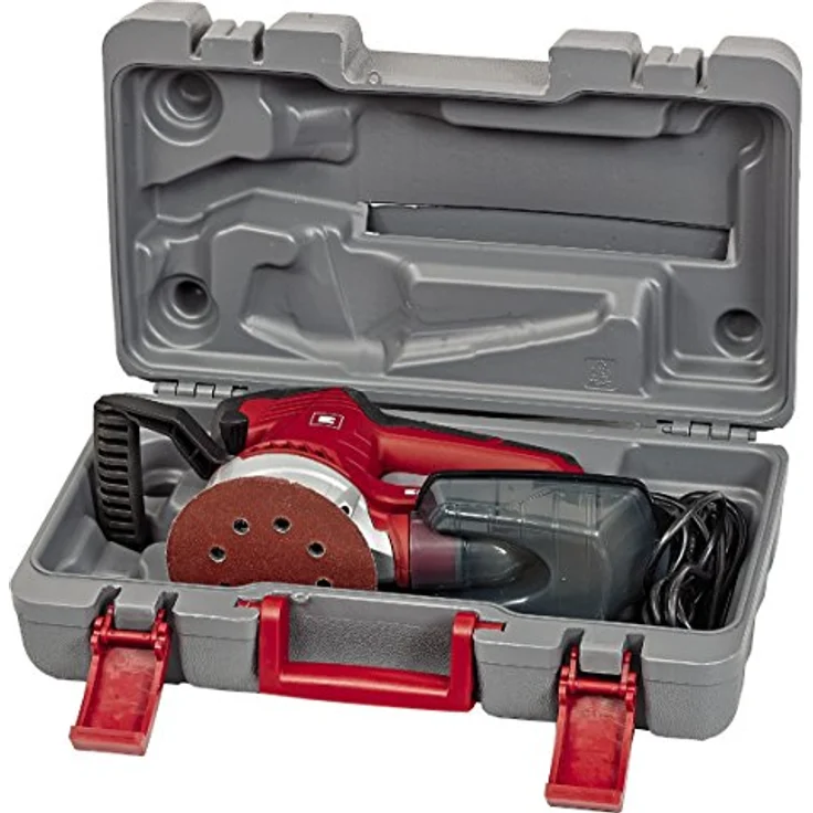 Einhell Exzenterschleifer TE-RS 40 E (400 W, Schleifteller Ø 125 mm, Drehzahlregelung, Staubfangbox und Absaugadapter, Koffer) – Bild 2
