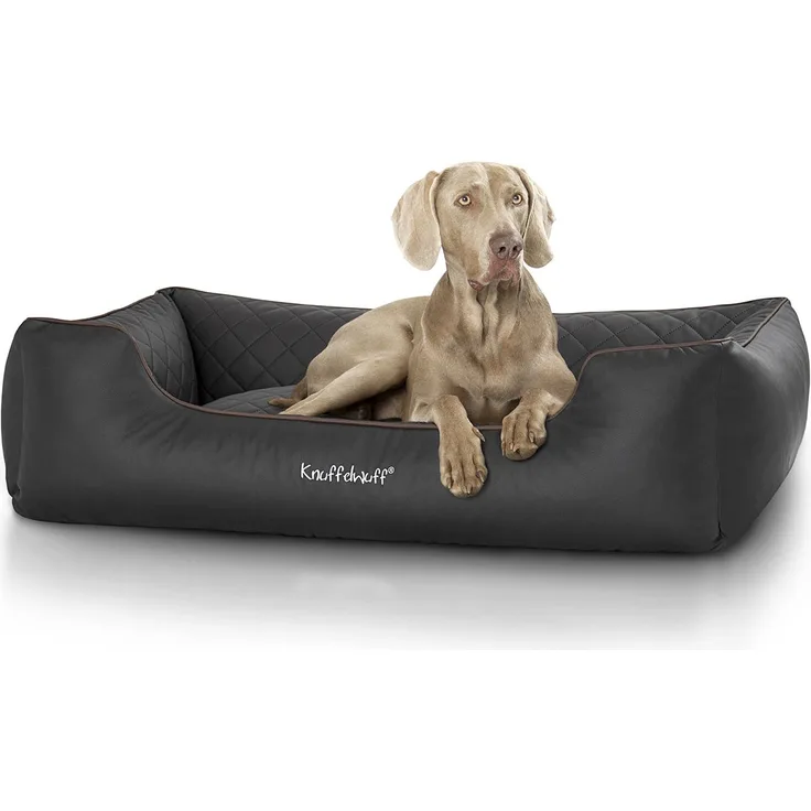 Knuffelwuff Hundebett Milan  schwarz XL: 105x75cm