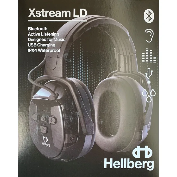 Hellberg Xstream LD Gehörschutz mit Kopfbügel und Bluetooth