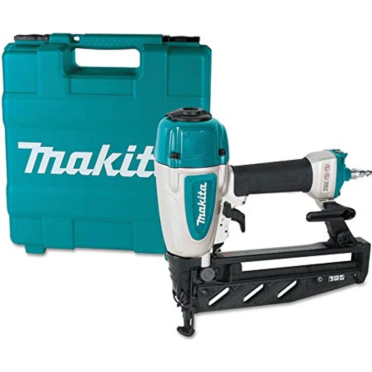 Makita AF601, Pneumatischer Tacker und Nagelpistole mit Tiefeneinstellung und Schutzmechanismus, 20-64 mm Nagellänge – Bild 1