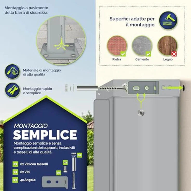 tillvex® Seitenmarkise 160 x 350 cm ausziehbar & Blickdicht in Grau | Sichtschutz & Sonnenschutz aus rostfreiem Stahl - Preisvergleich – Bild 4