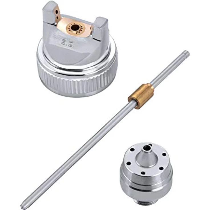 BENBOW Lackierpistole HVLP 2.5 mm Düse, 600ml Behälter, mit robuster Aluminiumkonstruktion und teflonbeschichteten Dichtungen – Bild 2