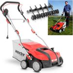 Hecht Elektro-Vertikutierer 1848, 2in1 mit 1800 Watt, 38,30 cm Arbeitsbreite, 20 Vertikutiermesser und 55 Liter Grasfangkorb