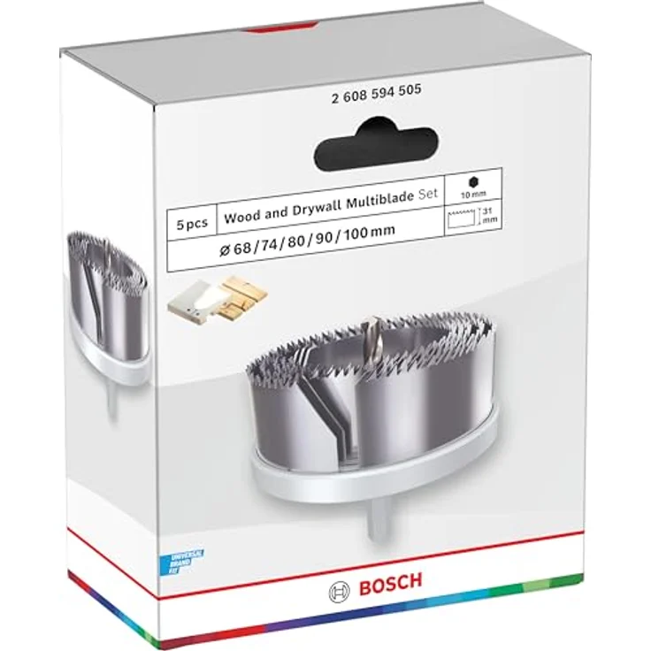 Bosch Accessories Lochsägen-Set 2608594505, 1 Stück mit spezieller Zahnform für schnelles Schneiden von Holz und Trockenbauwänden – Bild 2