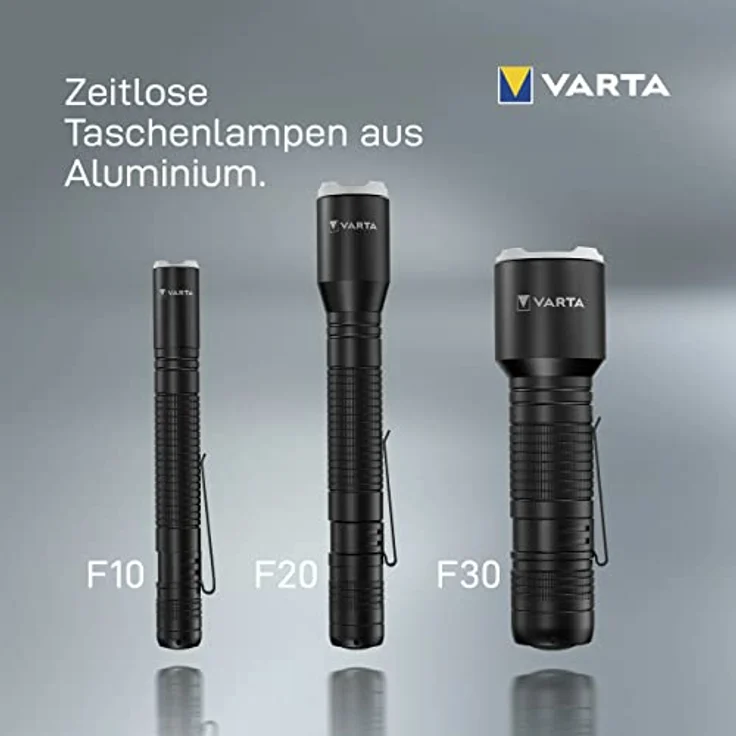 VARTA Taschenlampe Aluminium Light F20 Pro, schwarz – Bild 3