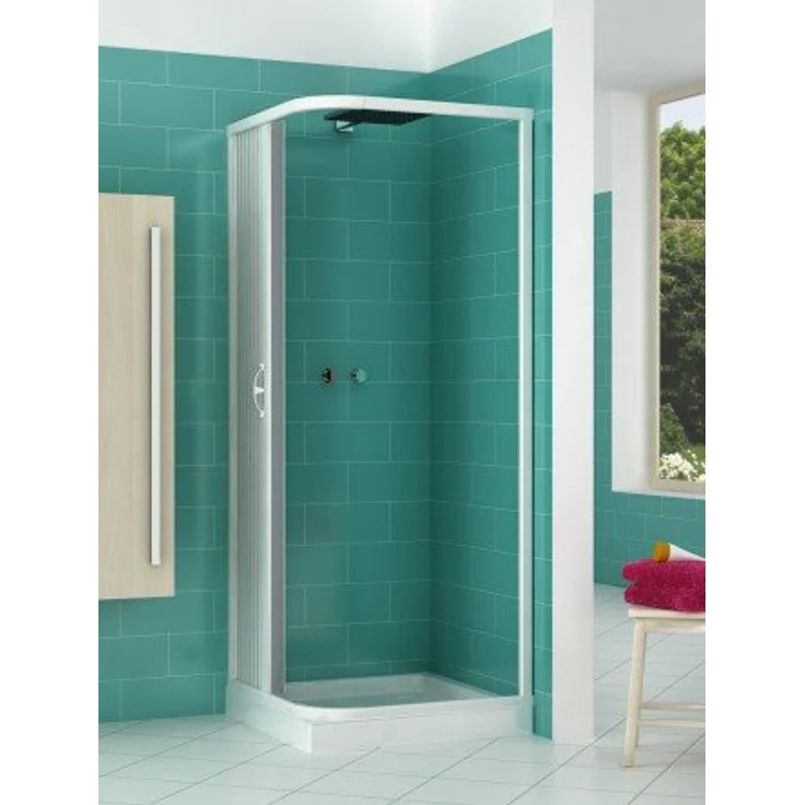 PVC Duschkabine 70x90 mit seitlicher Öffnung Mod. Acquario – Bild 4