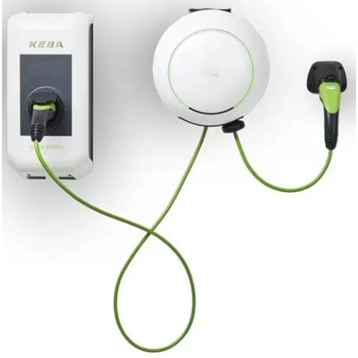 Keba Elektroauto Ladestation, Ladekabel-Managementsystem (11 kW) - RGB LED-Ring, aktive Kühlung, Überhitzungsschutz – Bild 2