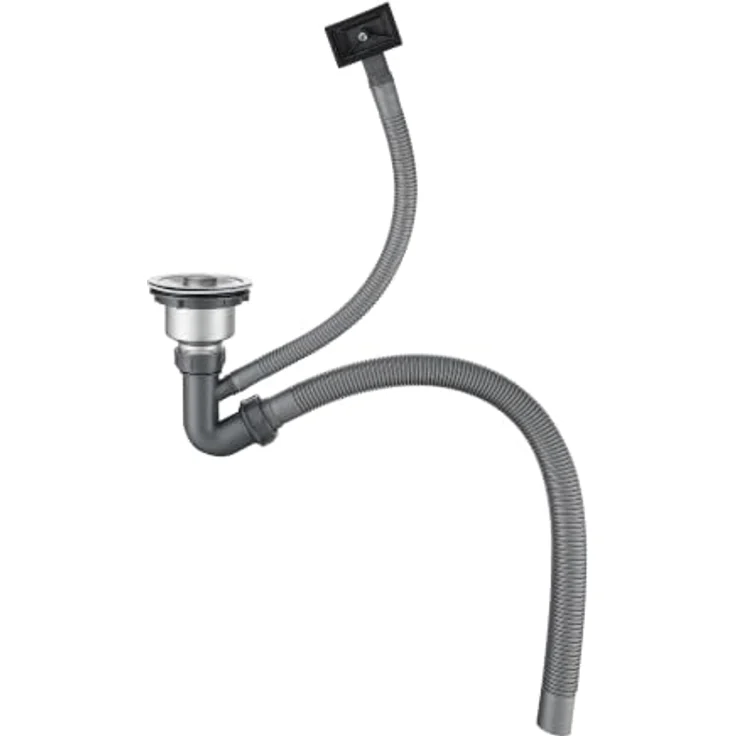 Faizee Home Edelstahlspüle Schwarz, SUS304 mit Zubehör, ohne Armatur, 45x45x22 cm – Bild 7