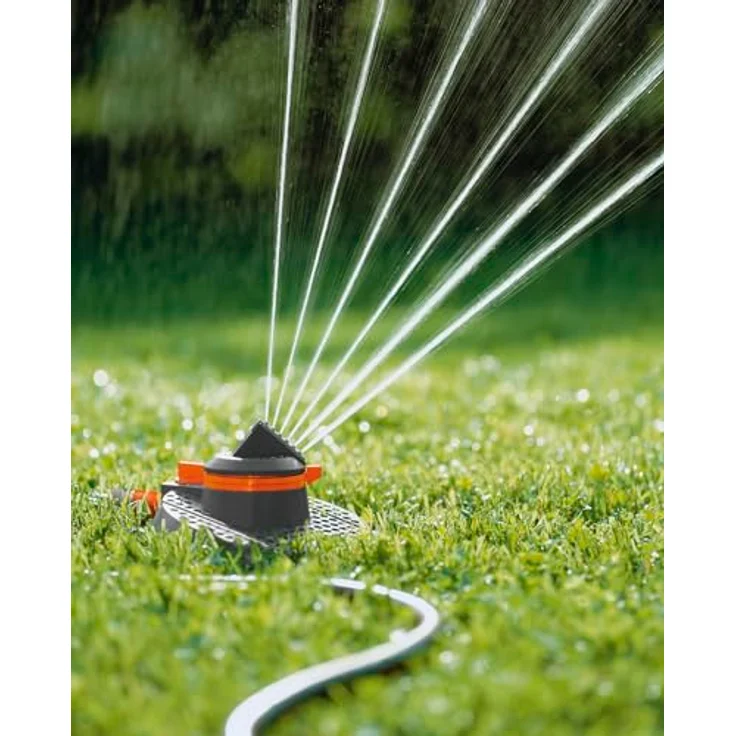 GARDENA Comfort Teil- und Vollkreisregner Tango: Kreisregner 2 in 1: Teil- und Volkreisregner, Wassermenge und Wurfweite regulierbar, für Flächen bis ma. 310 m², ma. Sprengbereich 20 m (2065-20) – Bild 4