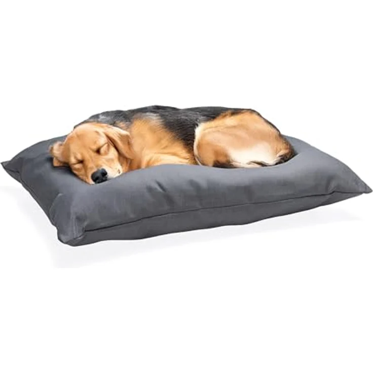 Karlie Charly Hundekissen, Dunkelgrau, 80x60x15 cm, Bezug aus recycelten Materialien – Bild 1