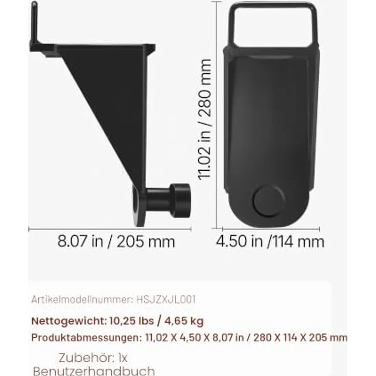 VEVOR Wagenheber für Versandbehälter, U-förmiger Griff, 5,6 T, wetterfest für Schifffahrt und Logistik, 1er-Pack – Bild 7