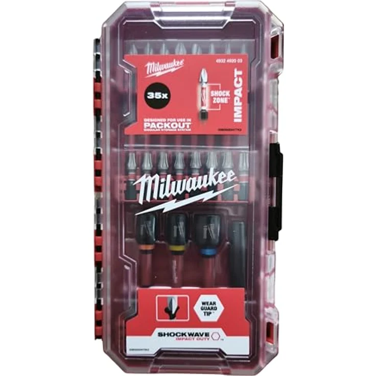 Milwaukee SHOCKWAVE Set Schrauben 35-teilig – Bild 3