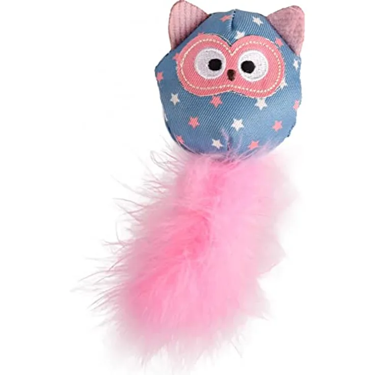 Flamingo Pet Products – Spielzeug Winny Eule Rosa Größe 6 x 14 cm für Katzen FL-561155