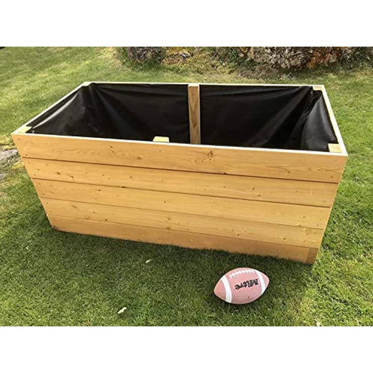 Gartenwelt Riegelsberger Elegantes Hochbeet Kräuterbeet Lärche 160x40 cm, höhenverstellbar, langlebig – Bild 2