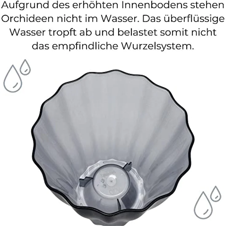 Orchideentopf Ola Ø 13 cm Glas – Bild 3